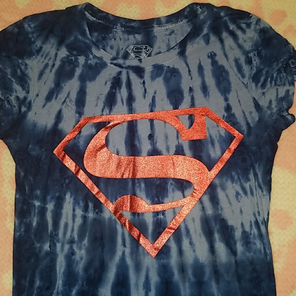 🦄 Superman Blue Tie Dye Tee
